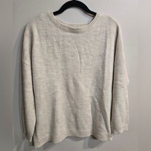 Sistrevolution Elegant Beige Crew Neck Sweater Sz M/L